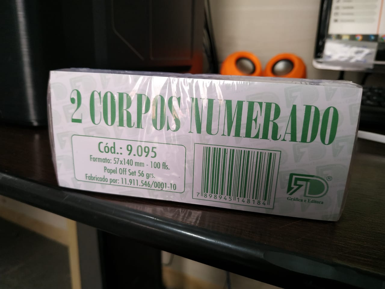  - Embalagens - unidade    Cod. GUIA DE 2 CORPOS